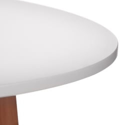 Обеденный стол MARS (mod. T1004) МДФ/дерево, 80 х 80 х 75 см , White (Белый) / Natural (натуральный)