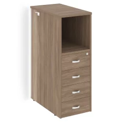 Тумба с подсветкой 4 ящика проходная, средняя ONIX O.R-TV-4.S Дуб Аризона