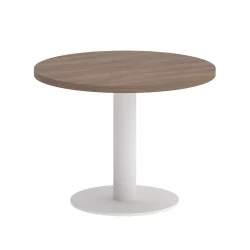 Стол журнальный круглый HOME OFFICE VR.SP-5-60.1G Дуб Аризона/Белый металл