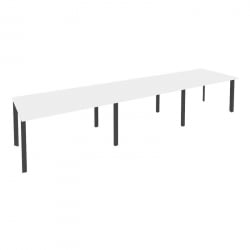 Стол переговорный (3 столешницы) ОНИКС О.МП-ПРГ-3.3 Белый Бриллиант/Антрацит / ONIX O.MP-PRG-3.3