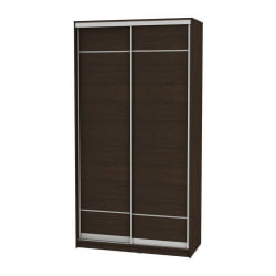 Черный шкаф-купе B-220х120х60-2(Венге-D7D7)