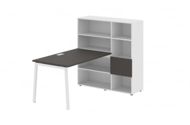 Рабочая станция EDIS ELRST 1213 Мокко Белый Белый