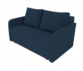 Диван Лоджия Велюр (Berhouse) Цвет фасада: Синий Велюто 54; Тип: Прямой; Материал фасада: Металл/Велюр