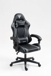 Кресло спортивное ТопЧаирс Коммандер черно-серый / TopChairs Commander