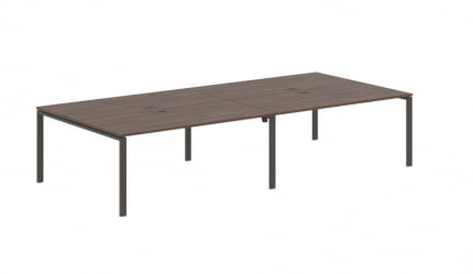 Бенч-система 4-местная EDIS EUWST 3516 Дуб Денвер темный Мокко