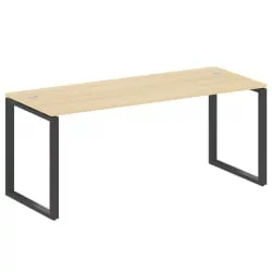 Стол письменный на О-образном м/к METAL SYSTEM БО.СП-5 Акация/Антрацит