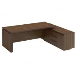 Угловой стол с тумбой MARK МК 138 левый Орех тоскана