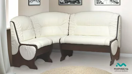 Уголок для маленькой кухни Венге/Кожа Terra 100