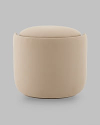 Пуф-трансформер Таунсвилл вращающийся с ящиком велюр бежевый