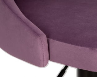 Стул барный DOBRIN JOSEPH BLACK (пудрово-сиреневый велюр (MJ9-52)) 2 шт