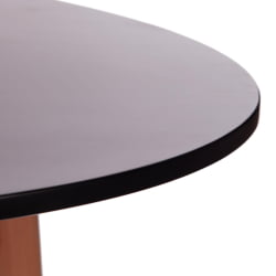 Обеденный стол MARS (mod. T1004) МДФ/дерево, 80 х 80 х 75 см , Black (черный)/ Natural (натуральный)