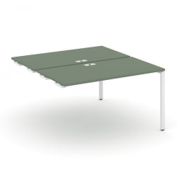 Двойной стол-приставка к опорным тумбам/шкафам CONCEPT CN.DSPR-001 Кобо Белый