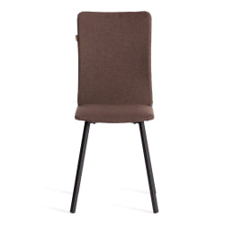 Стул обеденный La Rousse (2 шт. в упаковке) NEW, ткань рогожка, коричневый/черный, 3М7-147, 45х55х93 см