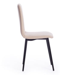 Стул ARC ткань/металл, 46 х 52 х 88 см, бежевый 08/черный