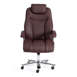 Кресло офисное Trust (max) кож/зам, коричневый/коричневый стеганный/коричневый, 36-36/36-36/6/36-36/06