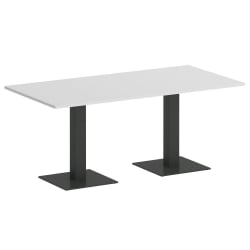 Стол прямоугольный ХОМЕ ОФФИCЕ ВР.СП-5-180.2 Белый/Антрацит металл / HOME OFFICE VR.SP-5-180.2