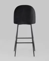 Стул барный Марсель Б велюр Черный