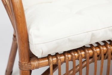 Комплект ( диван + 2 кресла + стол со стеклом ) /с подушками/ ротанг, кр:61х67х78,5см, дв:108х66х78,5см, ст:D60х56,5см, coco brown (коричневый кокос)