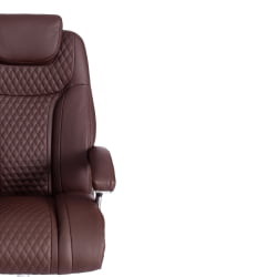 Кресло офисное Trust (max) кож/зам, коричневый/коричневый стеганный/коричневый, 36-36/36-36/6/36-36/06