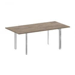 Стол переговорный на П-образном м/к ONIX DIRECT LUX M-O.MP-PRG-19 Тиквуд темный