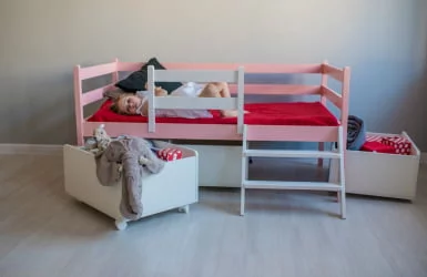 Детская кровать для девочки RooRoom VK-9р Розовая