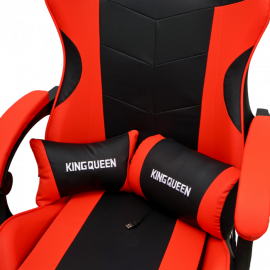 Геймерское кресло 1209-1 KINGQUEEN, цвет черный/красный, 1209-1-black-red-mass