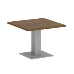 Стол журнальный квадратный HOME OFFICE VR.SP-5-60.2G Орех Гварнери/Серый металл