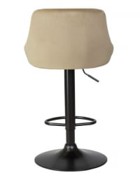 Стул барный ДОБРИН ЛОГАН БЛАCК (мокко велюр (МДЖ9-9)) 2 шт / DOBRIN LOGAN BLACK (MJ9-9))