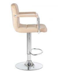 Стул барный DOBRIN KRUGER ARM (бежевый велюр (MJ9-10)) 2 шт