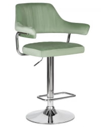 Стул барный DOBRIN CHARLY (пудрово-мятный велюр (MJ9-87)) 2 шт