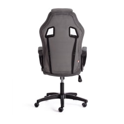 Кресло ДРИВЕР (22) флок/ткань, серый/серый, 29/ТВ-12 / DRIVER 29/TW-12