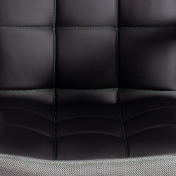 Кресло TRENDY (22) кож/зам/ткань, черный/серый, 36-6/12