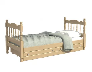 Односпальная кровать Алёнка 200х90 Сосна