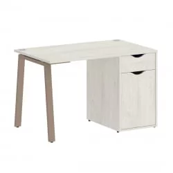 Стол письменный HOME OFFICE VR.SP-3-118.1.A Дуб Наварра/Мокко металл