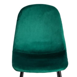 Кухонный стул BREEZE (mod. 4724) вельвет/металл, 44 х 53 х 87 см, Light dark green (изумрудный) HLR56 / черный