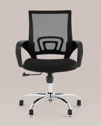 Кресло офисное TopChairs Simple New черный спинка сетка