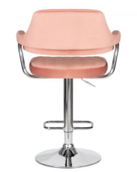 Стул барный DOBRIN CHARLY (пудрово-розовый велюр (MJ9-32)) 2 шт