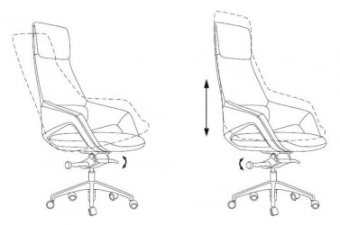 Кресло руководителя Бюрократ _DAO-2 Коричневый
