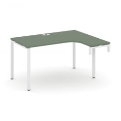 Стол-надставка на опорную тумбу (правый) CONCEPT CN.OSAN-002(R) Дуб Мали Белый