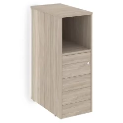 Тумба с подсветкой 5 ящиков TIP-ON завершающая, левая ONIX O.R-TV-5TIP.S(L) Дуб Аттик