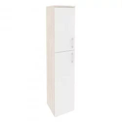 Шкаф высокий узкий левый ONIX O.SU-1.8(L) Денвер Светлый/Белый