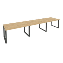 Стол переговорный (3 столешницы) ONIX O.MO-PRG-3.3 Тиквуд Светлый/Антрацит