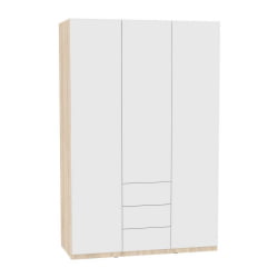 Шкаф распашный Р-198х135х60-3-ПО(ДСС-Белый) / R-198х135х60-3-PO(ДСС-Белый)