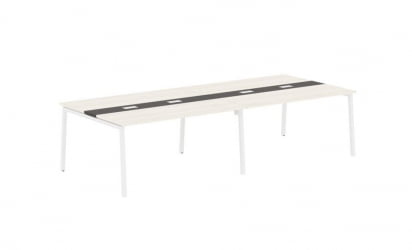 Переговорный стол ЕДИС ЕЛCТ 3114 Ясень Траун Мокко Белый / EDIS ELCT