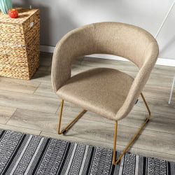 Кресло Hugs К beige/Линк золото