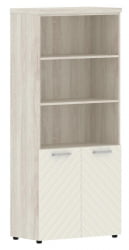 Шкаф с 1 комплектом глухих малых дверей и топом Torr LUX TLHC 85.5 Сосна Эдмонд Латте