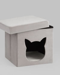 Пуф складной с ящиком Store Pet серый