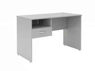 Стол письменный (S-1200) L с левой подвесной тумбой Белый