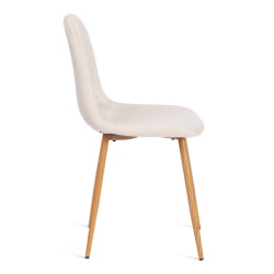 Кухонный стул BREEZE (mod. 4724) вельвет/металл, 44 х 53 х 87 см, Light beige (светло-бежевый) HLR1 / натуральный