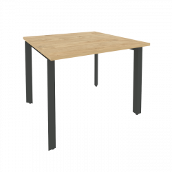 Стол переговорный (1 столешница) ОНИКС О.МП-ПРГ-1.1 Тиквуд Светлый/Антрацит / ONIX O.MP-PRG-1.1